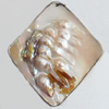 Shell Pendant, Diamond, 60x70mm, Sold by PC