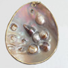 Shell Pendant, 50x62mm, Sold by PC