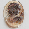 Carved Shell Cabochons, Flat Oval, 21x30mm, Sold by PC