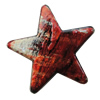 Spray-Painted Acrylic Beads, Star 28mm, Sold by Bag 