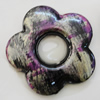 Spray-Painted Acrylic Beads, Flower 37mm, Sold by Bag 