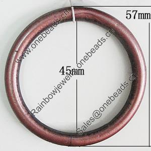 Red Bronze Acrylic Connectors, Donut O:57mm I:45mm, Sold by Bag 