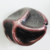 Red Bronze Acrylic Beads, 18x13mm, Sold by Bag 