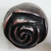 Red Bronze Acrylic Beads, Flower 15mm, Sold by Bag 