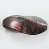 Red Bronze Acrylic Beads, Twist Oval 34x13mm, Sold by Bag 