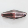 Red Bronze Acrylic Beads, 24x9mm, Sold by Bag 