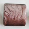 Red Bronze Acrylic Beads, Square 27mm, Sold by Bag 