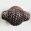 Red Bronze Acrylic Beads, 35x25mm, Sold by Bag 