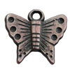 Red Bronze Acrylic Pendant, Butterfly 23x21mm, Sold by Bag 