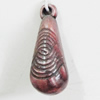 Red Bronze Acrylic Pendant, 9x24mm, Sold by Bag