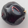 Spray-Painted Acrylic Beads, 12x11mm, Sold by Bag