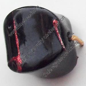 Spray-Painted Acrylic Beads, 11x10mm, Sold by Bag