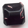 Spray-Painted Acrylic Beads, 13x14mm, Sold by Bag