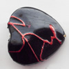 Spray-Painted Acrylic Beads, Heart, 20x21mm, Sold by Bag