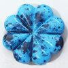 Spray-Painted Acrylic Beads, Flower, 24mm Hole:2mm, Sold by Bag