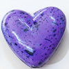 Spray-Painted Acrylic Beads, Heart, 23x20mm Hole:2mm, Sold by Bag