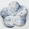 Spray-Painted Acrylic Beads, Flower, 27mm Hole:2.5mm, Sold by Bag