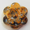 Spray-Painted Acrylic Beads, Flower, 18mm, Sold by Bag