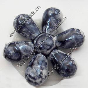 Spray-Painted Acrylic Beads, Flower, 24mm, Sold by Bag