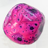 Spray-Painted Acrylic Beads, 20x17mm, Sold by Bag