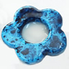 Spray-Painted Acrylic Beads, Flower, 26mm, Sold by Bag