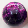 Spray-Painted Acrylic Beads, Round, 10mm, Sold by Bag