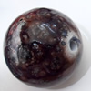 Spray-Painted Acrylic Beads, Round, 20mm Hole:2.5mm, Sold by Bag