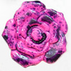 Spray-Painted Acrylic Beads, Flower, 30mm, Sold by Bag