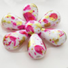 Spray-Painted Acrylic Beads, 22mm, Sold by Bag