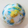 Spray-Painted Acrylic Beads, Round, 14mm, Sold by Bag