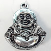 Antique Silver Acrylic Pendant, 32x40mm, Sold by Bag
