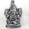 Antique Silver Acrylic Pendant, 30x47mm, Sold by Bag