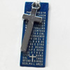 Pendant Zinc Alloy Jewelry Findings, Nobelium Plated, 13x34mm, Hole:2.5mm, Sold by PC