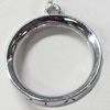 Pendant Zinc Alloy Jewelry Findings, Nobelium Plated, 22x26mm, Sold by PC