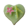 Resin Cabochons, No-Hole Jewelry findings, Heart 9x9mm, Sold by Bag 