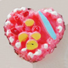 Resin Cabochons, No-Hole Jewelry findings, Heart 23x23mm, Sold by Bag 