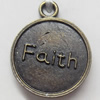 Pendant Zinc Alloy Jewelry Findings, 18x24mm，Sold by PC
