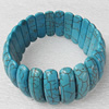 Turquoise Bracelet，24mm, Length Approx:7.1-inch, Sold by Strand