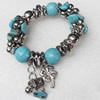 Turquoise Bracelet，18mm, Length Approx:7.1-inch, Sold by Strand