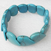 Turquoise Bracelet，20mm, Length Approx:7.1-inch, Sold by Strand