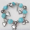 Turquoise Bracelet，12mm, Length Approx:7.1-inch, Sold by Strand