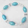 Turquoise Bracelet，10mm, Length Approx:7.1-inch, Sold by Strand