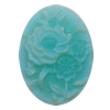 Cameos Resin Beads, No-Hole Jewelry findings, Flat Oval 12x17mm, Sold by Bag