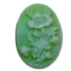 Cameos Resin Beads, No-Hole Jewelry findings, Flat Oval 18x25mm, Sold by Bag