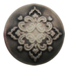 Cameos Resin Beads, No-Hole Jewelry findings, Flat Round 25mm, Sold by Bag