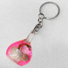 Resin Key Chain，Mix Colour, Length Approx 8.7cm, Sold by PC