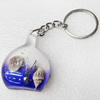 Resin Key Chain，Mix Colour, Length Approx 8.7cm, Sold by PC