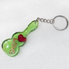 Resin Key Chain，Mix Colour, Length Approx 10.5cm, Sold by PC