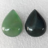 Agate Cabochons，Teardrop, 15x26mm, Sold by PC