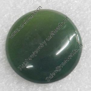 Agate Cabochons，Round, 25mm, Sold by PC